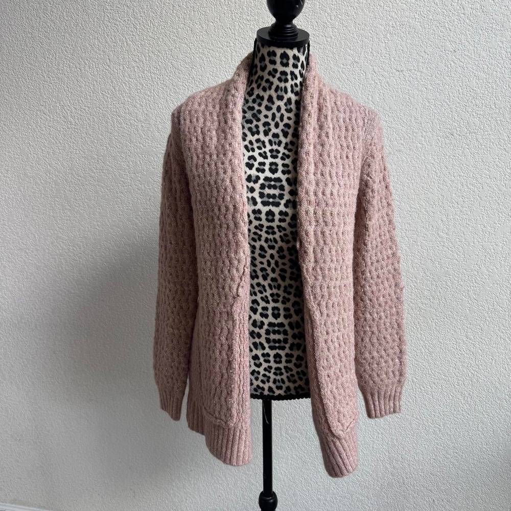 Mystree Pink knit open cardigan size S